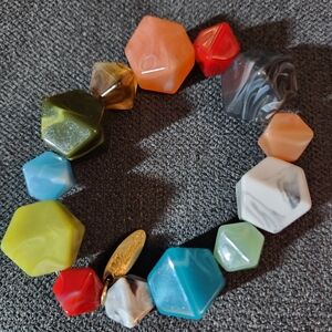 Plunder Designs Multicolor Geometric Beaded Bracelet
